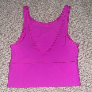Lululemon Pow Pink Power Pivot Tank Top